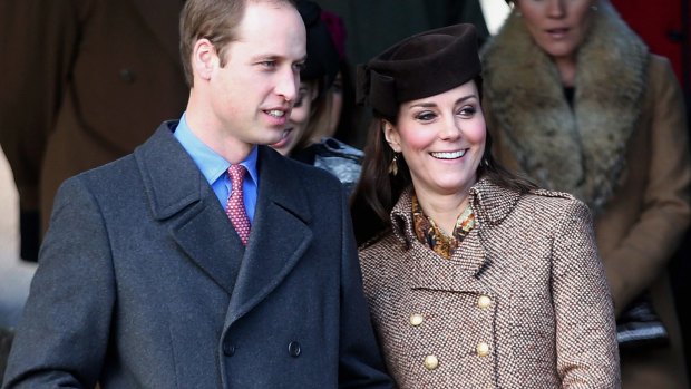 Baby not on board: William and Kate opted not to bring their son, Prince George.

