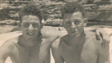 Yooka (left) and Curly on Tamarama Beach.