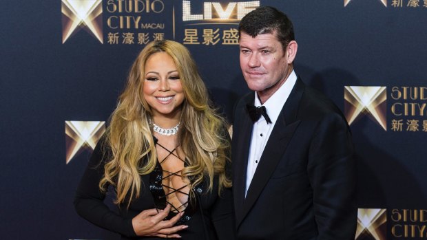 Mariah Carey and James Packer in November last year.