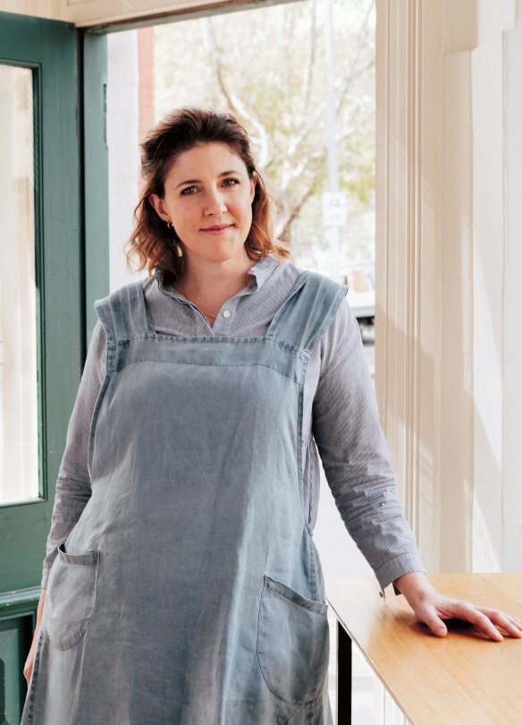 Natalie Paull in her cafe Beatrix in West Melbourne.