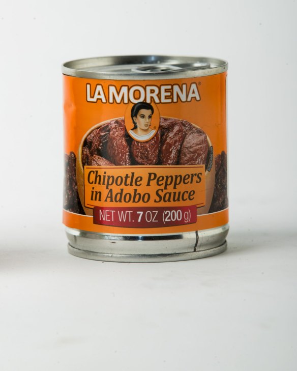 La Morena chipotle peppers in adobo sauce.
