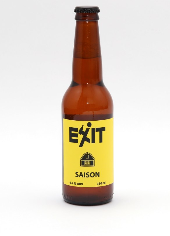 Exit Brewing's saison is reminiscent of banoffee pie.