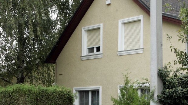 The house in Strasshof, northeast of Vienna, where kidnapped Natascha Kampusch was kept by a 44-year old man for more than eight years.
