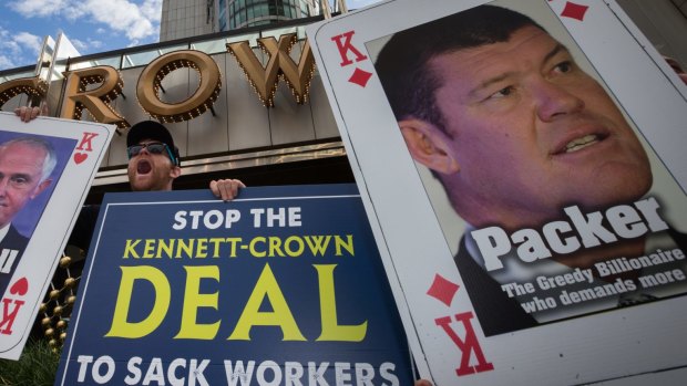 Casino giant Crown is facing the prospect of a long and hostile union fued.