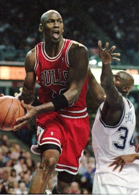 The G.O.A.T: Michael Jordan in action in 1996.