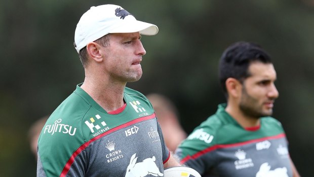 Happy with doctor: South Sydney coach Michael Maguire.