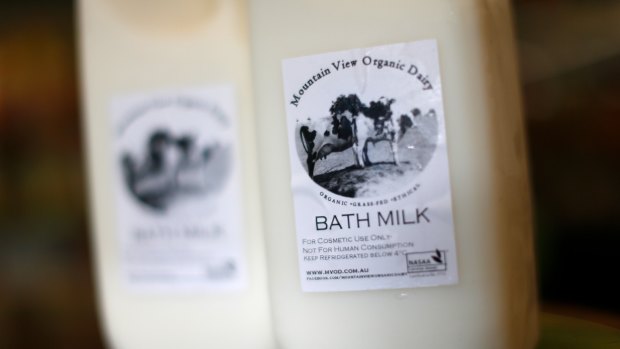 Mountain View Organic Dairy Bath Milk.