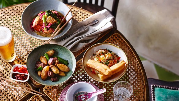 Dishes from Queen Chow, the new Merivale restaurant on Enmore Road.