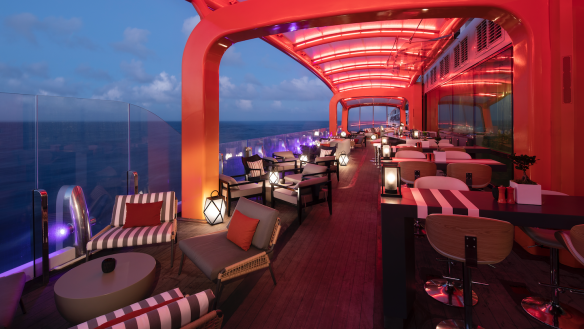 Spectacular views and delicious dining on the Magic Carpet. Photo: Supplied