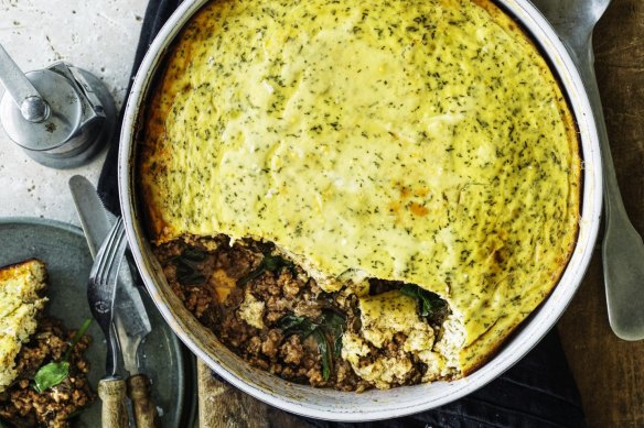 Moussaka meets shepherd's pie.