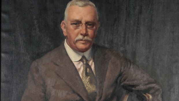 Norman Carter's 1936 portrait of Howard Hinton (detail shown) will be exhibited at Hazelhurst Regional Gallery. 