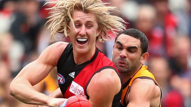 Banned Bomber Dyson Heppell will be looking to make a return against the Hawks in round one.
