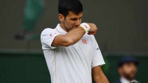 Two sets down: Novak Djokovic.