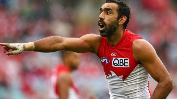 Jeered again: Adam Goodes.