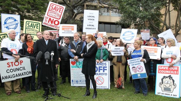 Save our Councils protest at NSW Parliament House.