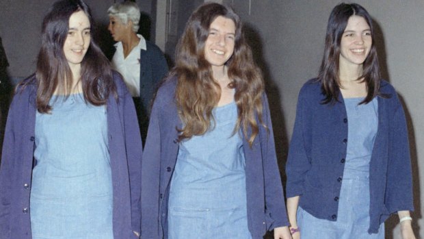 The followers of Charles Manson, from left, Susan Atkins, Patricia Krenwinkel and Leslie Van Houten pictured in 1970.