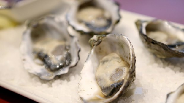 Oysters natural at A La Bouffe Bar & Bistro. 
