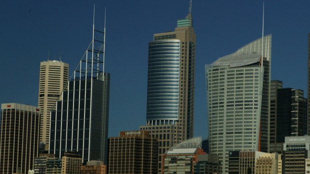 The Deutsche Bank tower, left, at 126 Phillip Street, owned by Investa Office Fund.
