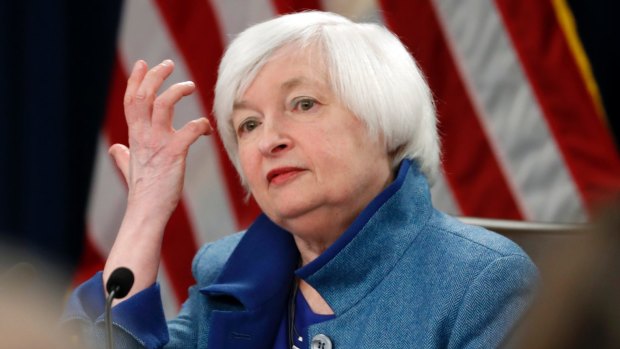 Federal Reserve chief Janet Yellen: for the first time in 15 years, higher rates in the US than in Australia are a "realistic" prospect.