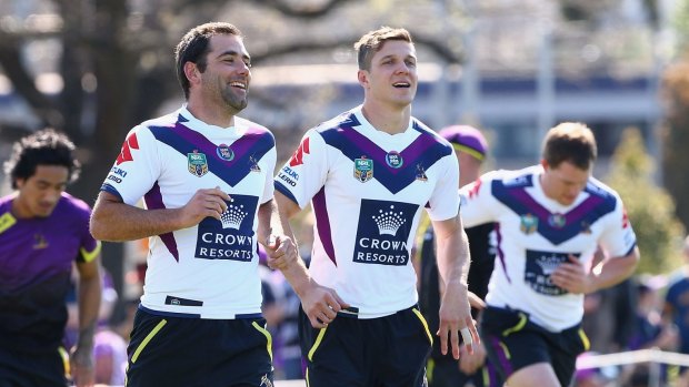 September regulars: Cameron Smith and the Storm aren't the only usual suspects still in with a hope of NRL glory.