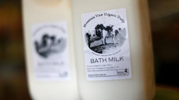Mountain View Organic Dairy Bath Milk.
