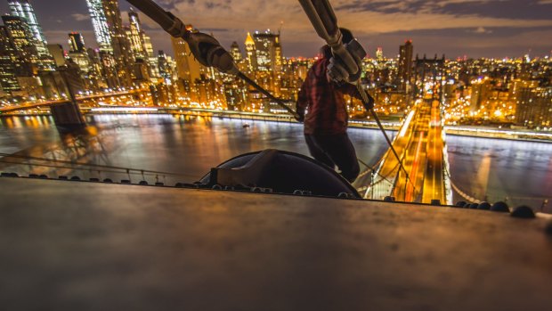 Ben travels the world photographing tunnels and scaling bridges and rooftops.