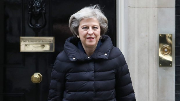 Prime puffer ... Theresa May.