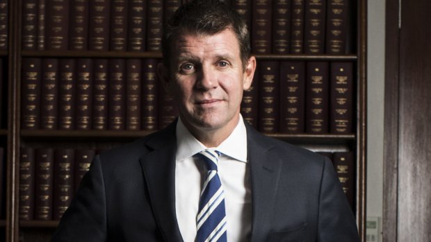 NSW Premier Mike Baird in his office at State Parliament in March.
