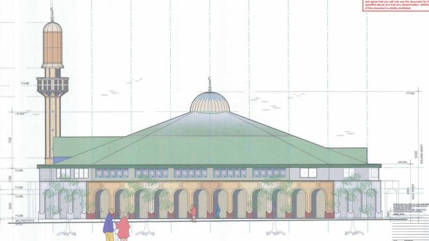 Plans for the mosque proposed for Belgrave-Hallam Road in Narre Warren.