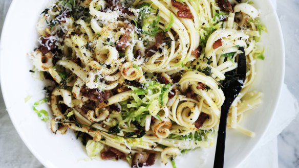 Adam Liaw's squid and thyme linguine.