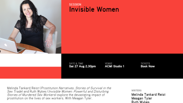 The Melbourne Writers Festival event description for 'Invisible Women'. 