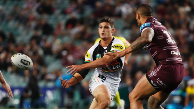 Origin contender: Penrith halfback Nathan Cleary.