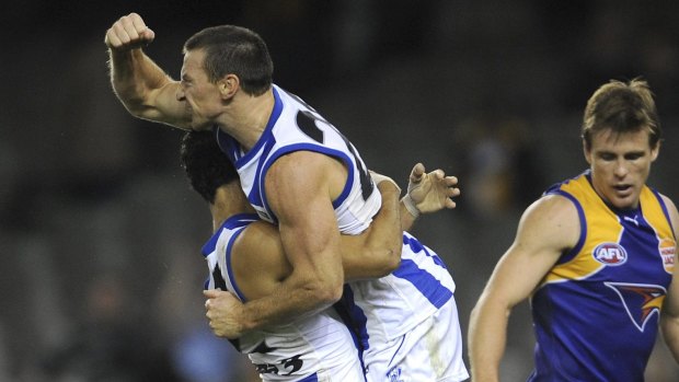 Round three of 2010 saw Harvey coming off one of the worst handful of games of his career. He'd been held to just five disposals by St Kilda tagger Clint Jones, frustrated to the point of madness as the Roos were belted by more than 100 points.