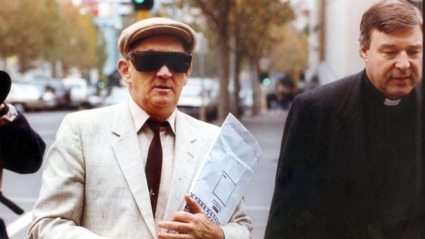 George Pell (right) with now-disgraced priest Gerald Ridsdale  in 1993.