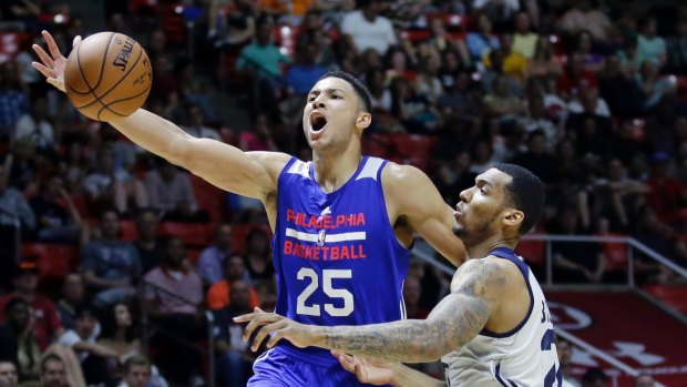 Simmons has bulked up since being taken by the 76ers at No.1 draft pick. 