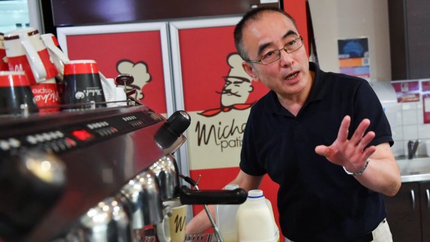 Wayne Hong, a Michel's Pattiserie franchisee, complains that RFG treats store owners poorly.