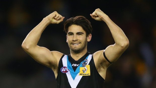 Chad Wingard has re-signed with Power.