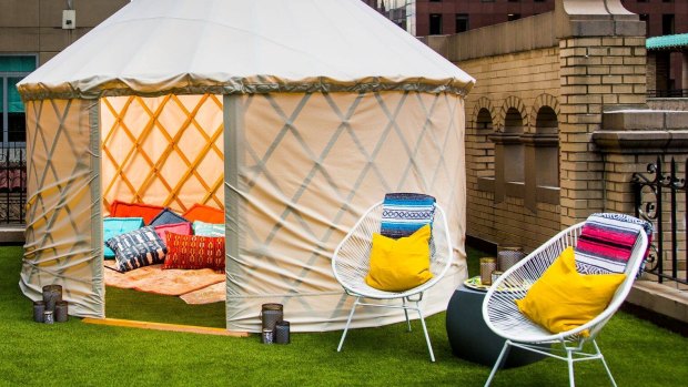 Outdoor Glamping Suite at the W Hotel.