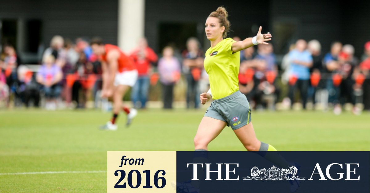 Eleni Glouftsis To Be First Female Afl Field Umpire