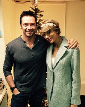 Jackman with Taylor Swift.