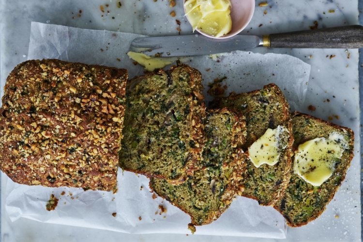  Spring Vegetable Loaf with Parmesan and Zaatar

