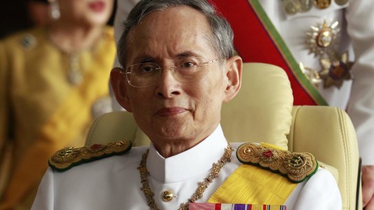 King Bhumibol Adulyadej in 2010.