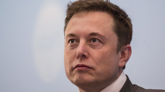 SpaceX's Elon Musk...his fortune, on paper, dropped $US779m, according to the Bloomberg Billionaires Index .
