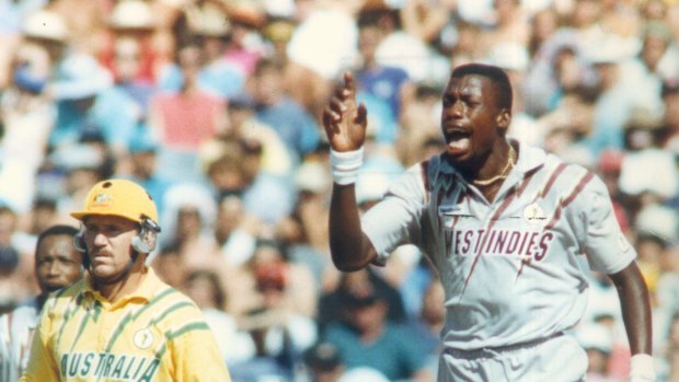 Full circle: Curtly Ambrose was fearsome in his day and now works for the West Indies.