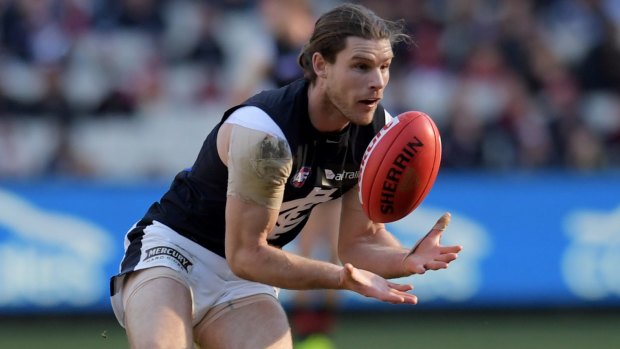 Carlton's Bryce Gibbs had one of his best seasons in 2017 after a trade to the Crows fell through. 
