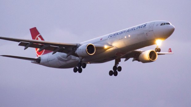 A Turkish Airlines Airbus A330.