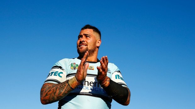 Shark likes to bait: Andrew Fifita hopes to create a 13 on 12 situation.