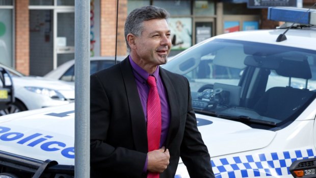 Michael Diamond arrives for a court hearing in Newcastle earlier this month.