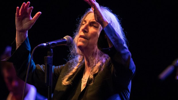 Patti Smith whipped the crowd into a spiritual frenzy.