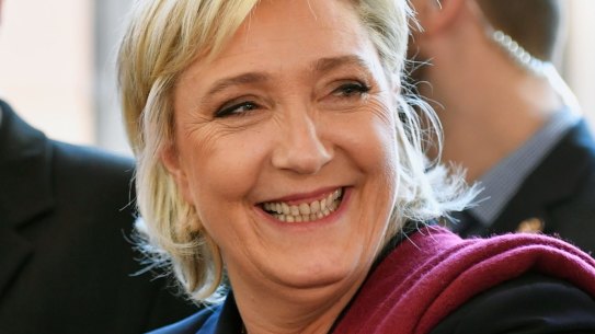 French National Front leader Marine Le Pen's support has risen to 27 per cent.